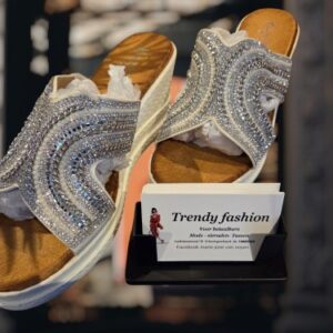 Slipper Zilver Glitter