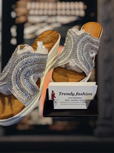 Slipper Zilver Glitter