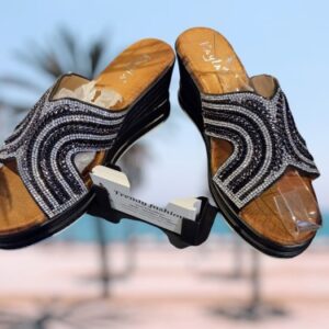 Slipper Zwart Glitter