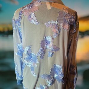 Romantische Blauwkleurige Top