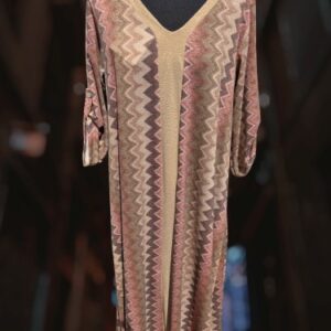 Zigzag Missoni Look bruin-roze