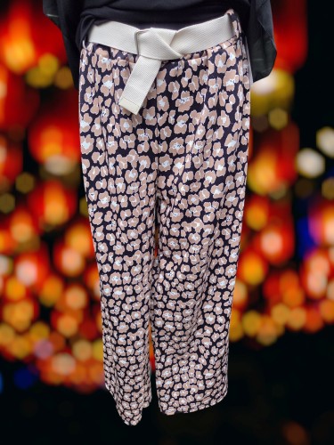 Trendy Leopard Wide Leg bruin