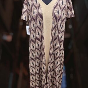 Jurk met Retro Oog-Dessin