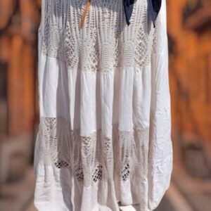 Bohemian Maxi-rok Creme