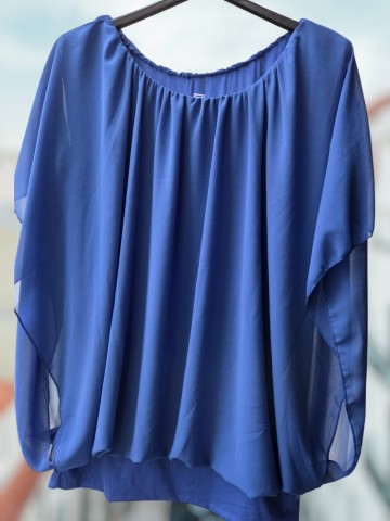 Luxe Mouwloze Top Kobalt