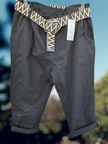 Trendy broek zwart
