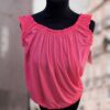 Luchtige Ruches Top fuchsia Luchtige Ruches Top fuchsia