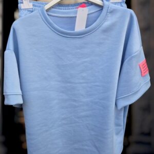 Stijlvol labelpak blauw