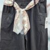 Korte Broek met Sjaalceintuur Zwart