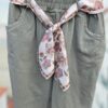 Korte Broek met Sjaalceintuur Groen
